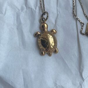JCrew turtle pendant necklace